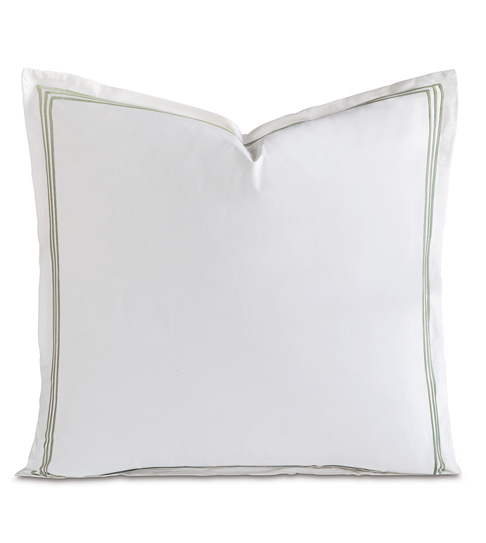TESSA WHITE/AQUA EURO SHAM - ,