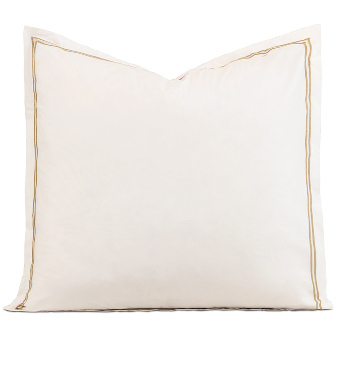 ENZO IVORY/ANTIQUE EURO SHAM - ,