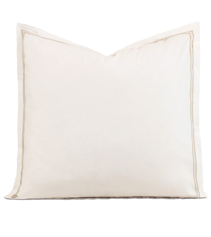 ENZO IVORY/BISQUE EURO SHAM - ,