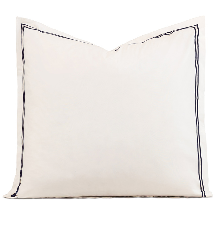 ENZO IVORY/BLACK EURO SHAM - ,