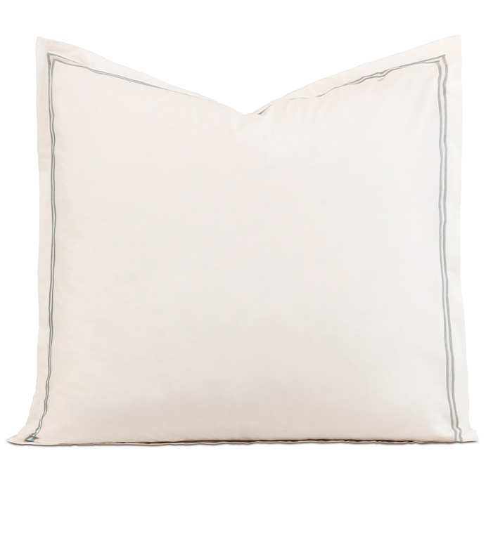 Enzo Ivory/Dove Euro Sham - ,
