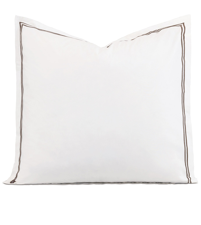 ENZO WHITE/BROWN EURO SHAM - ,