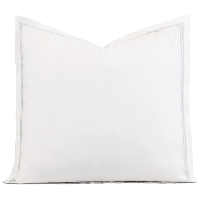 ENZO WHITE/SILVER EURO SHAM - ,