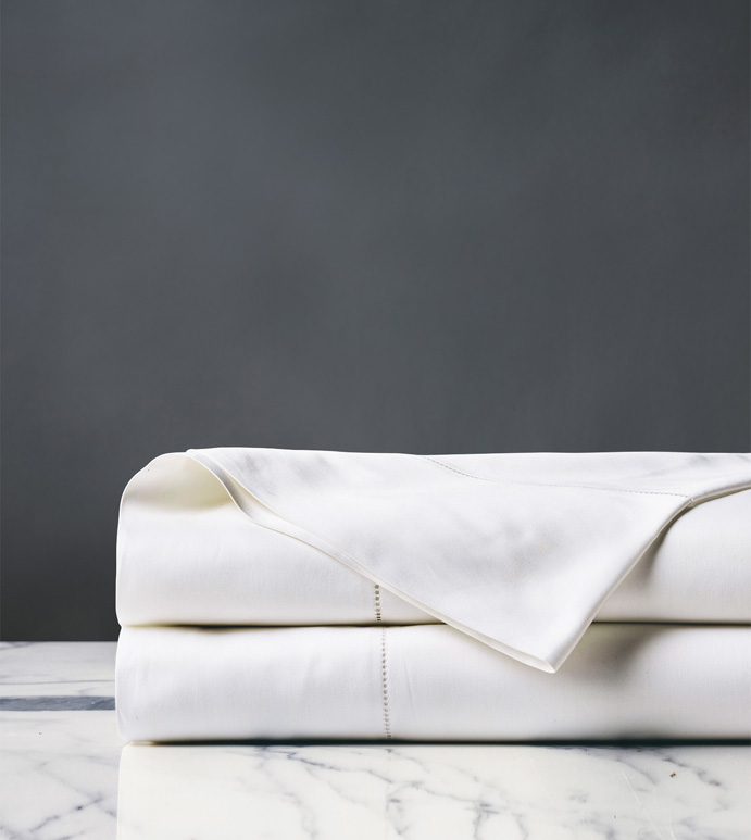 ROMA LUXE WHITE FLAT SHEET