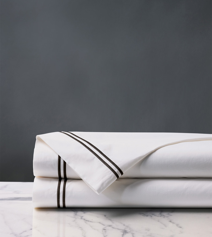 ENZO WHITE/BLACK FLAT SHEET