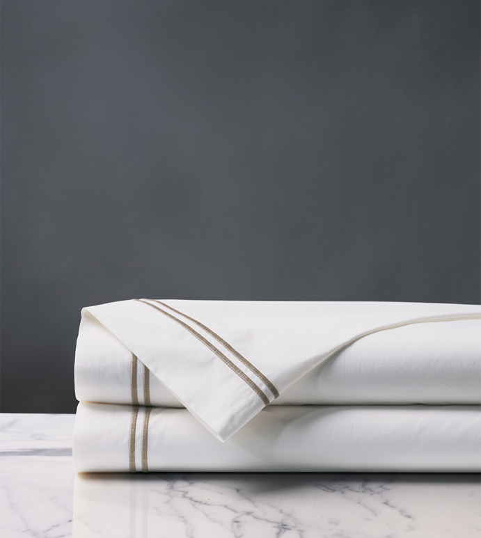 ENZO WHITE/SABLE FLAT SHEET
