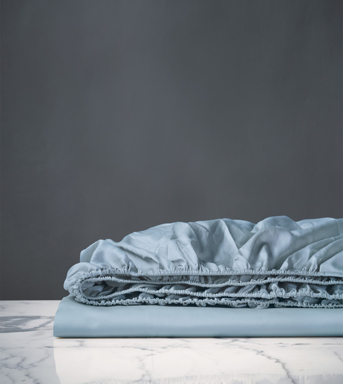 NUVOLA CLASSIC AZURE FITTED SHEET
