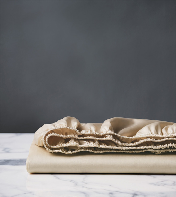 DELUCA ALMOND FITTED SHEET