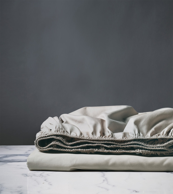 DELUCA DOVE FITTED SHEET