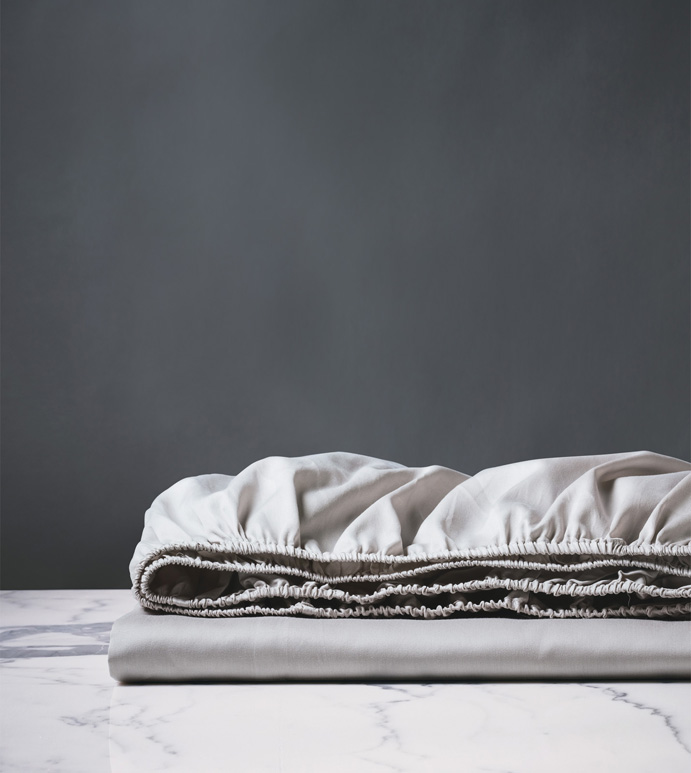 DELUCA SILVER FITTED SHEET