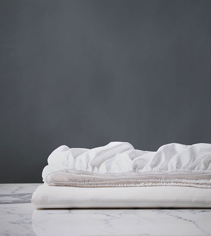 EMILIO WHITE FITTED SHEET