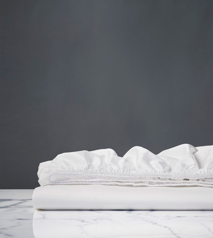 CHIARO CLASIC WHITE FITTED SHEET