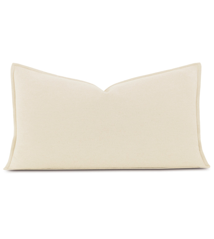 Brera Flannel King Sham in Ivory - ,