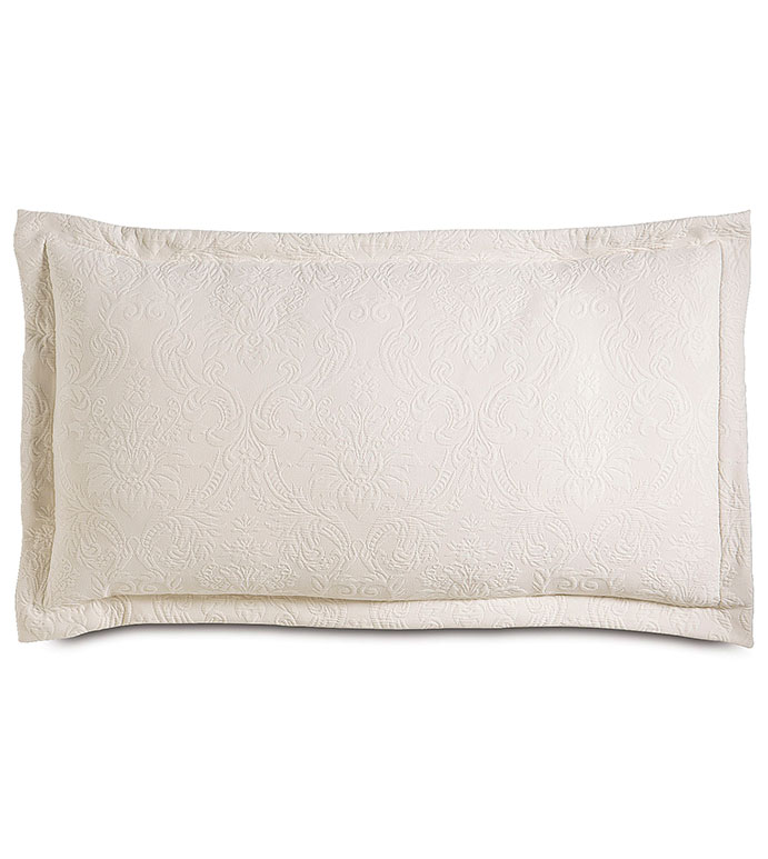 Sandrine Ecru King Sham - ,