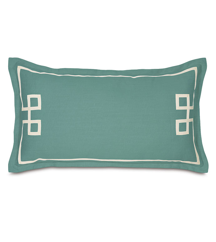 Resort Aqua Fret King Sham - ,