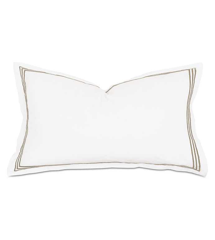 TESSA WHITE/SABLE KING SHAM - ,