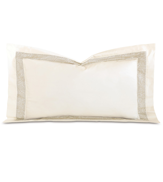 CORNICE IVORY/PEARL KING SHAM - ,