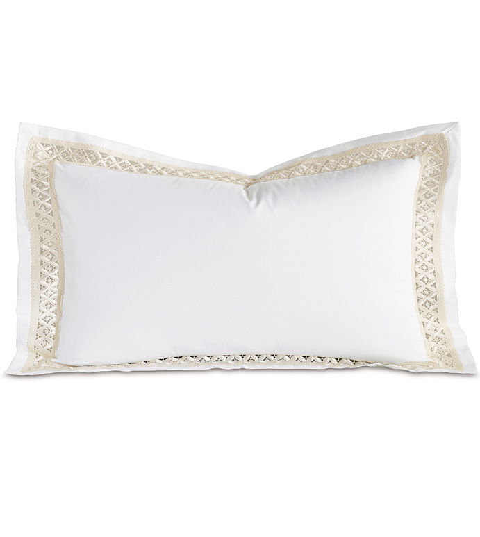 JULIET WHITE/IVORY KING SHAM - ,