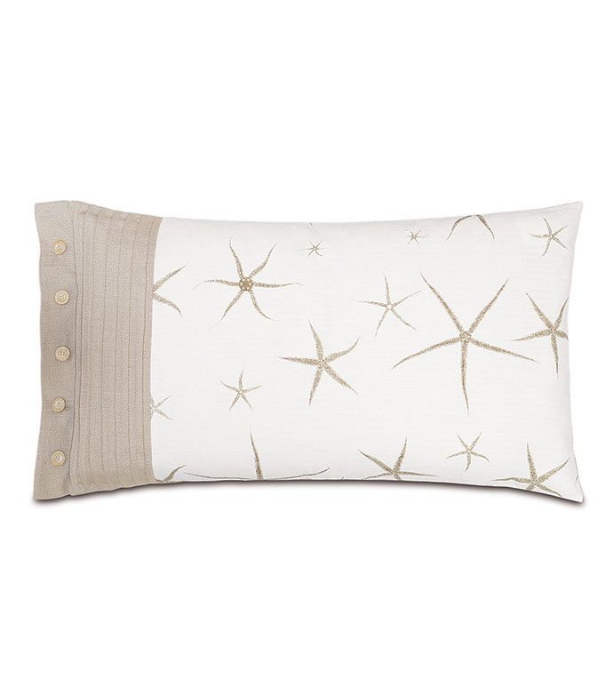 Tybee Natural King Sham (Left) - ,