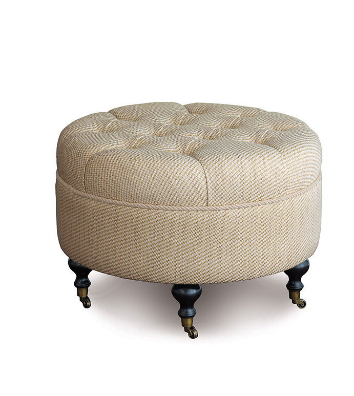 Momboro Sand Round Ottoman