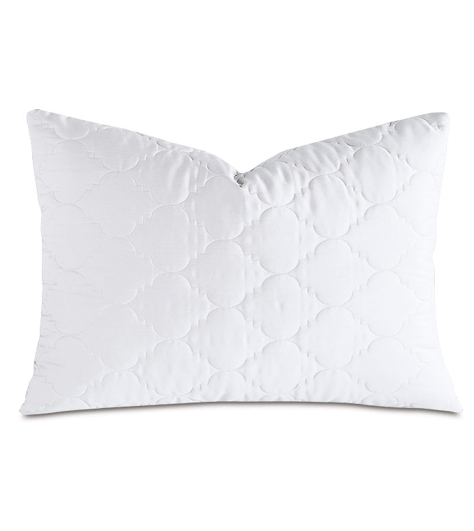 Viola White Queen Sham - ,