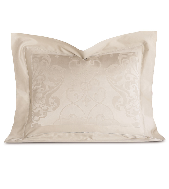 ORNATO ECRU QUEEN SHAM - ,