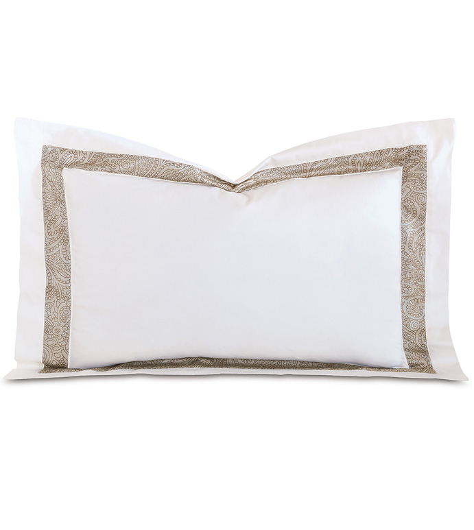 CORNICE LUNETTA WHITE/BISCOTTI QUEEN SHAM - ,