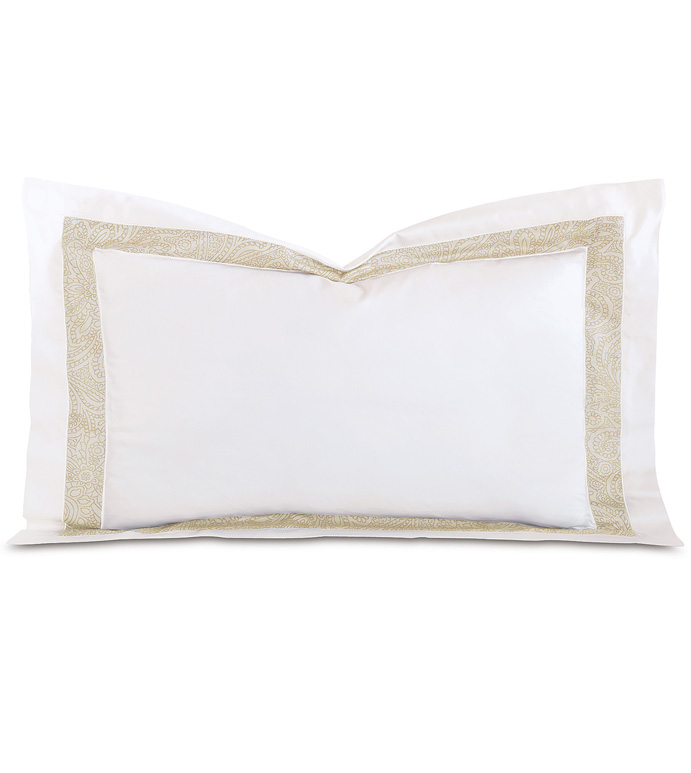 CORNICE LUNETTA WHITE/PEARL QUEEN SHAM - ,