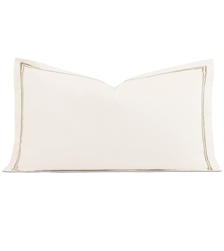 Enzo Ivory/Sable Queen Sham - ,