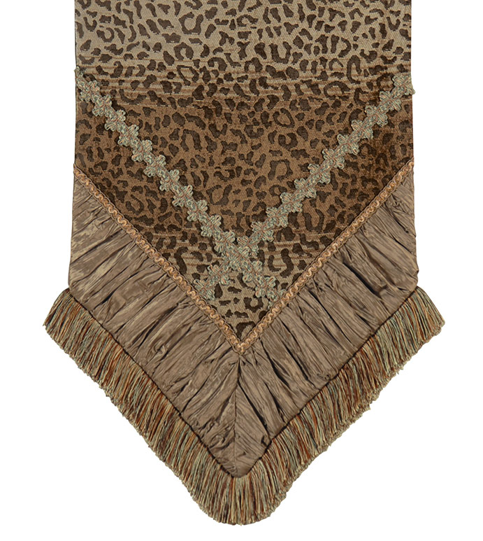 CONGO GOLD & SAGE RUNNER - TABLE RUNNER, RUNNERS, TABLE TOP, TOPS,
