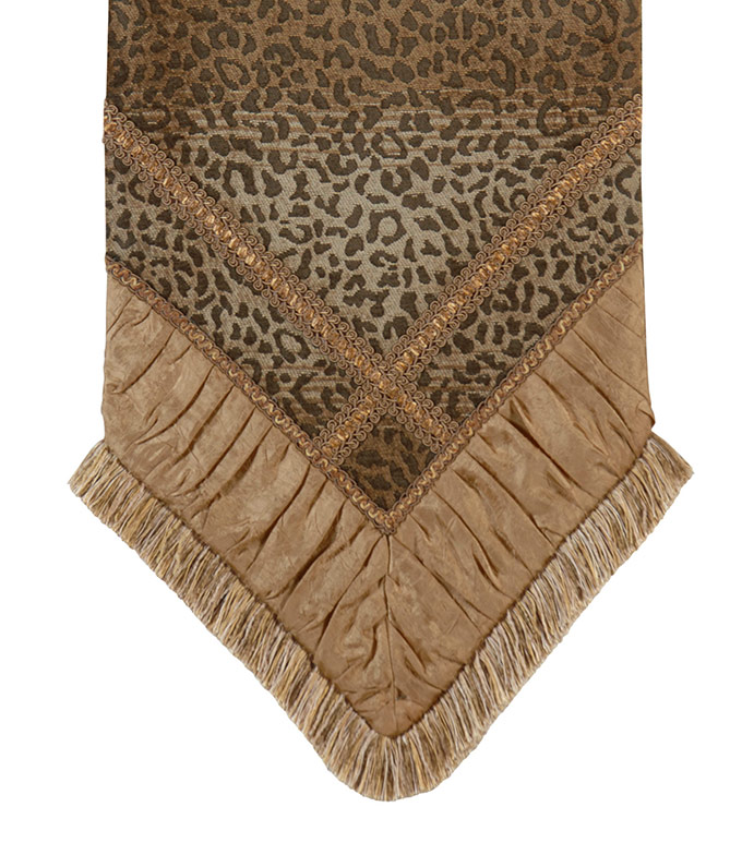 Congo Gold & Brown Runner - TABLE RUNNER, RUNNERS, TABLE TOP, TOPS,