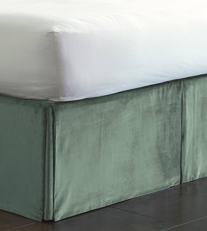 Luxury Bedding by Eastern Accents - LUCERNE OCEAN SKIRT PLEATED