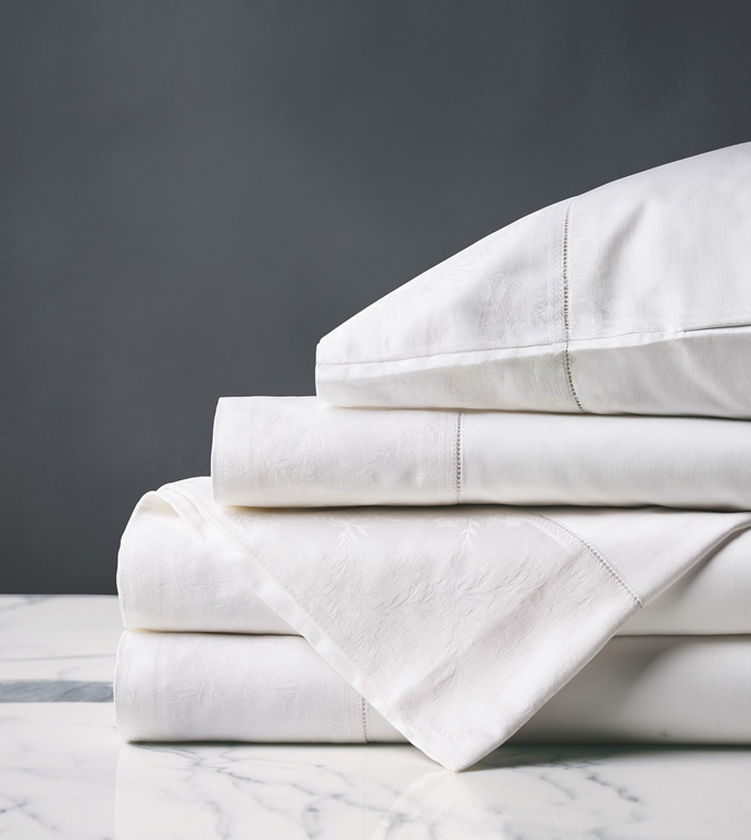 MILLEFLEUR WHITE SHEET SET