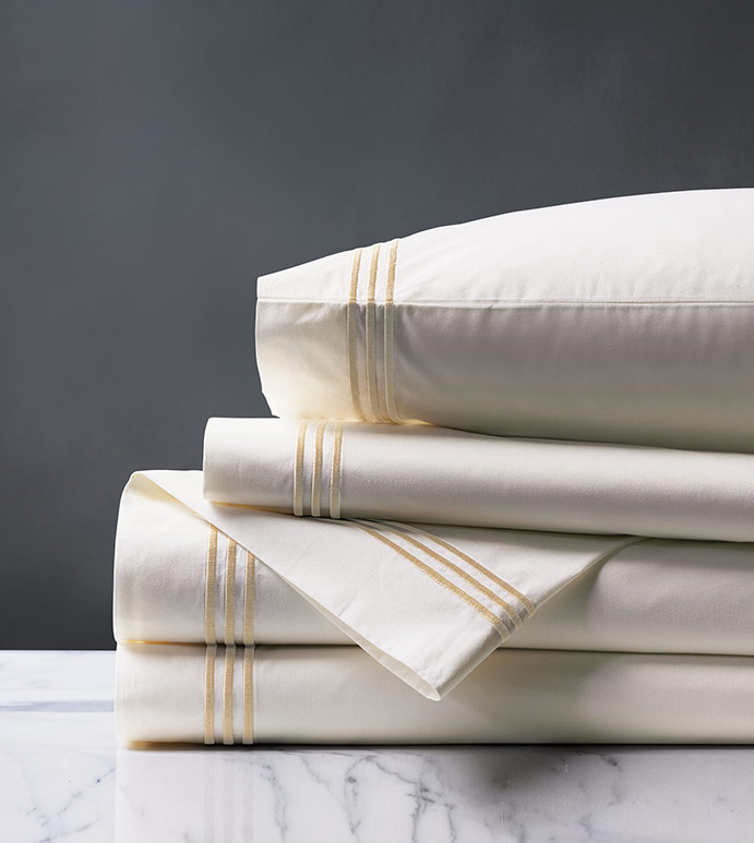TESSA IVORY/BISQUE SHEET SET