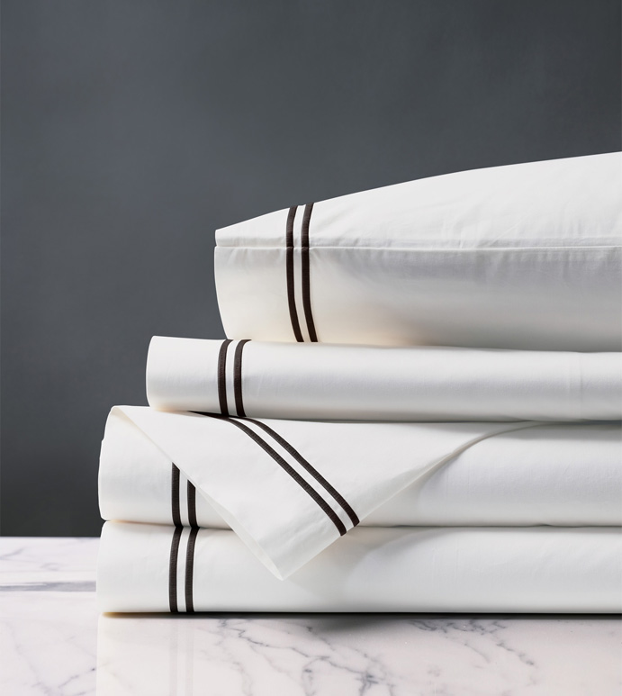 ENZO WHITE/BLACK SHEET SET