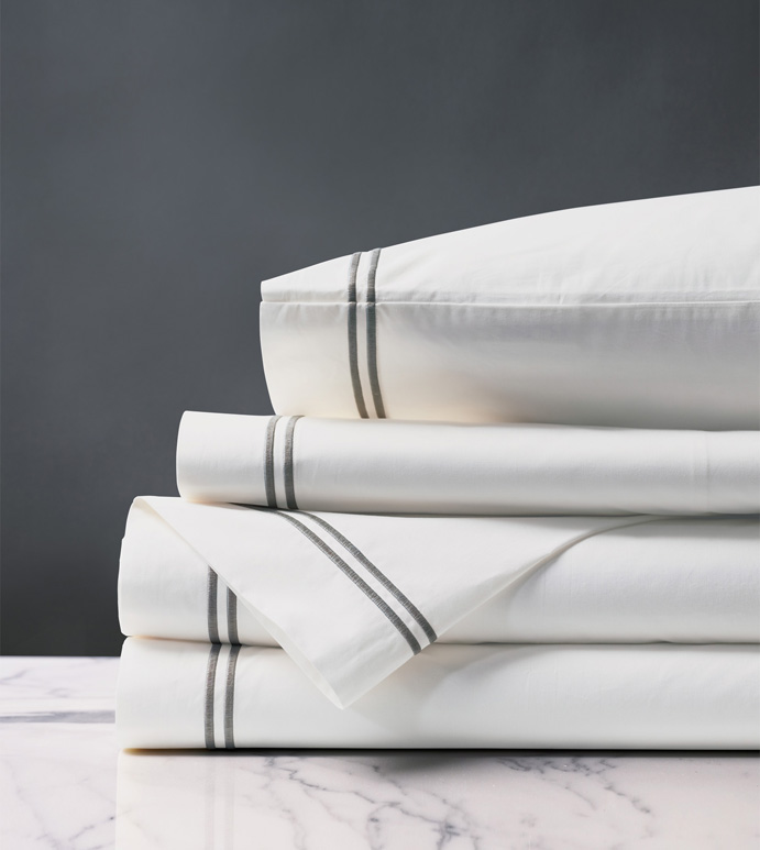 ENZO WHITE/DOVE SHEET SET
