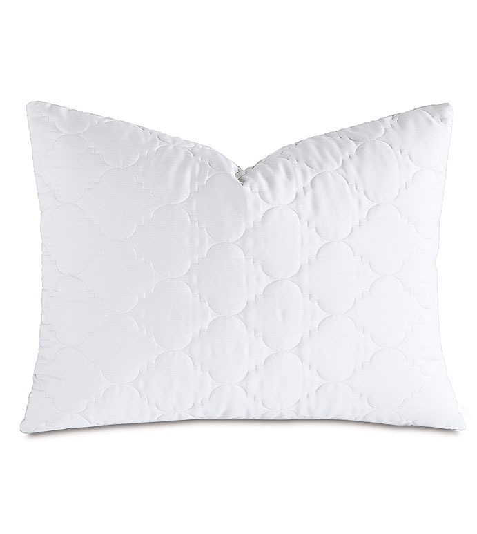 Viola White Standard Sham - ,