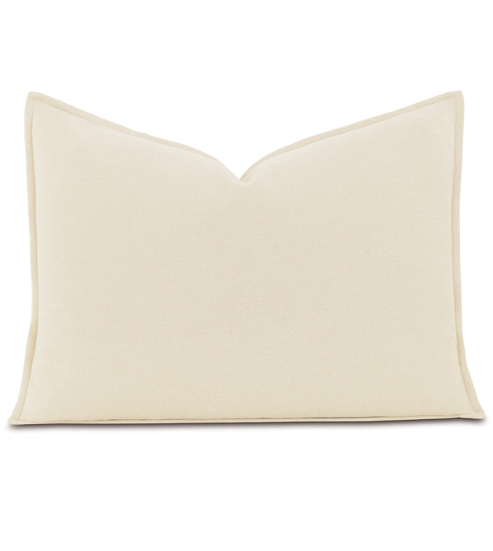 Brera Flannel Standard Sham in Ivory - ,