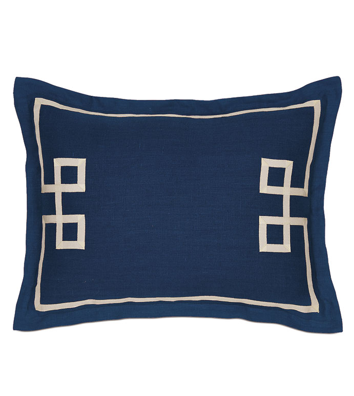 Resort Indigo Fret Standard Sham - ,