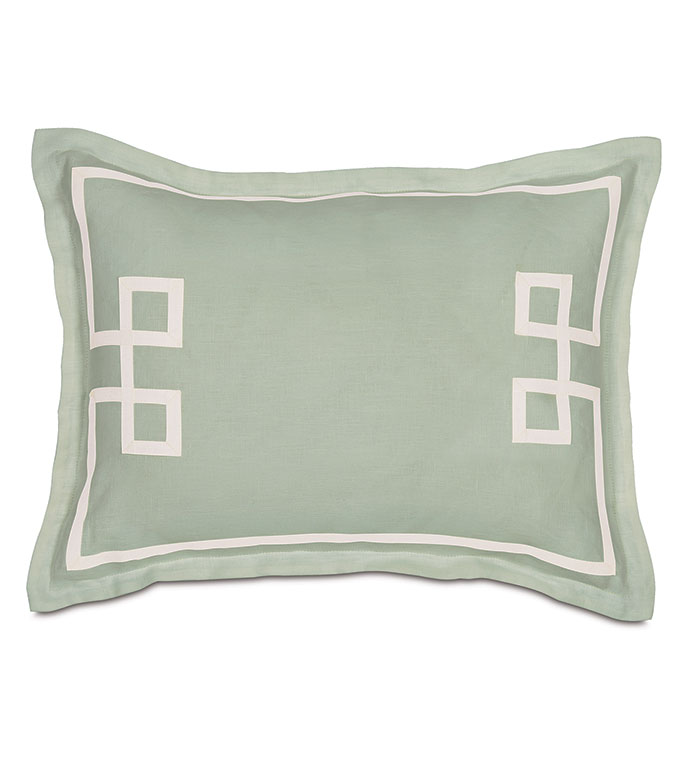 Resort Mint Fret Standard Sham - ,