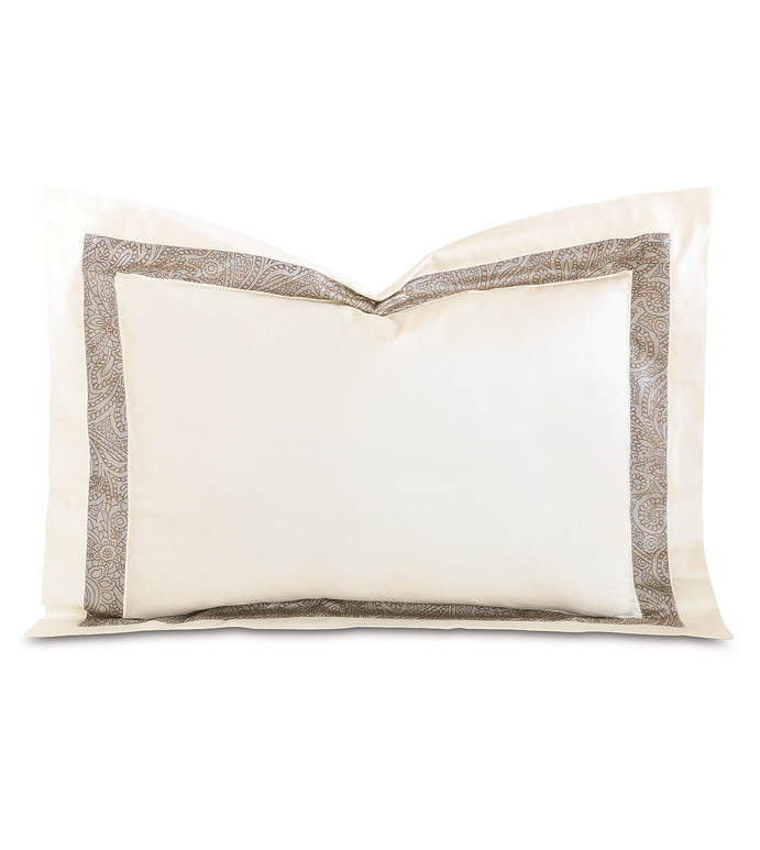 CORNICE IVORY/BISCOTTI STANDARD SHAM - ,