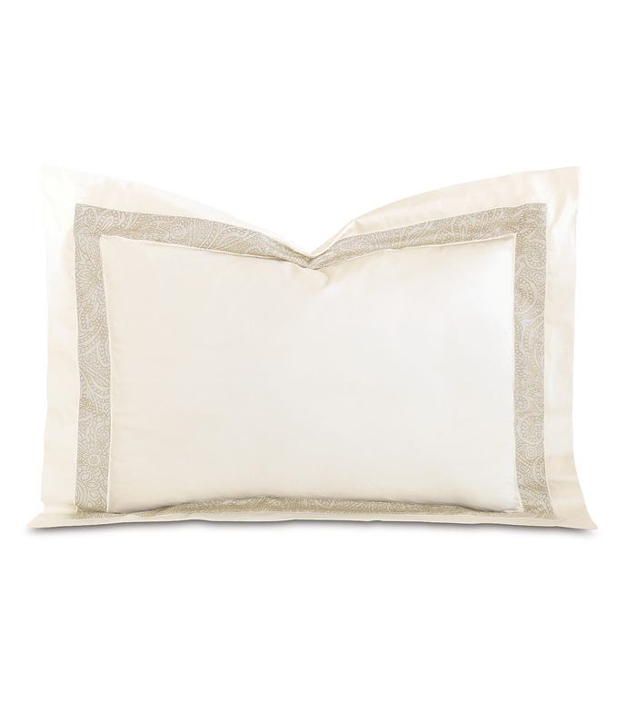 CORNICE IVORY/PEARL STANDARD SHAM - ,