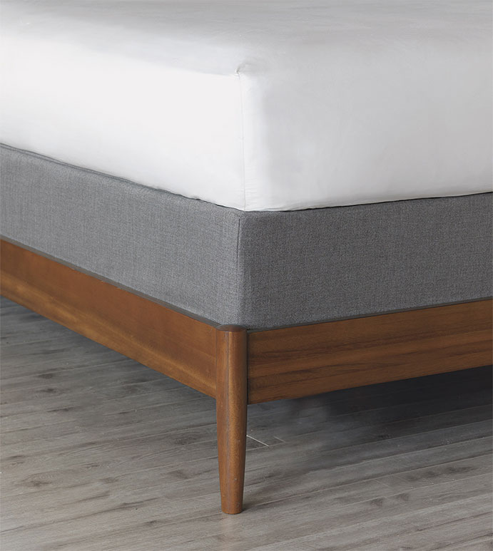 Wicklow Slate Box Spring Cover - BOX SPRING COVER, SOLID WHITE,QUEEN,ELASTIC BAND COVER