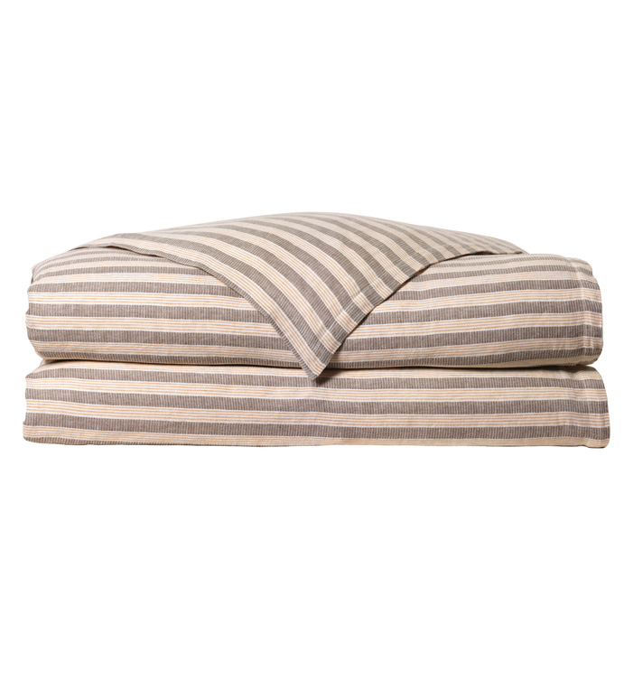 Jules Amber Duvet Cover - DUVET,DUVET COVER,CASUAL DUVET,STRIPE DUVET,PRINTED DUVET,DOUBLE SIDE FABRIC DUVET,QUEEN DUVET,QUEEN DUVET COVER,ZIPPER CLOSURE DUVET,BEDDING,BED COVERS,QUEEN BEDDING,ZIP DUVET