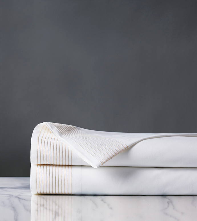 Marsden Bisque Flat Sheet - sheets,bisque flat sheet,sheeting,fine linens,bedding,luxury sheets,high-end sheets,high-quality sheets,200 thread count sheets,percale sheets,Egyptian cotton sheets