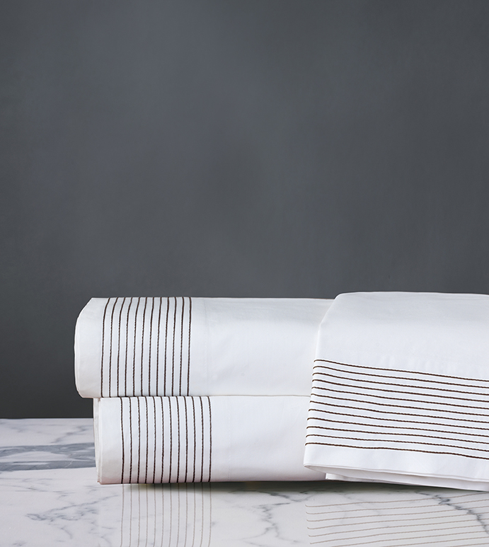 Marsden Flat Sheet In Brown