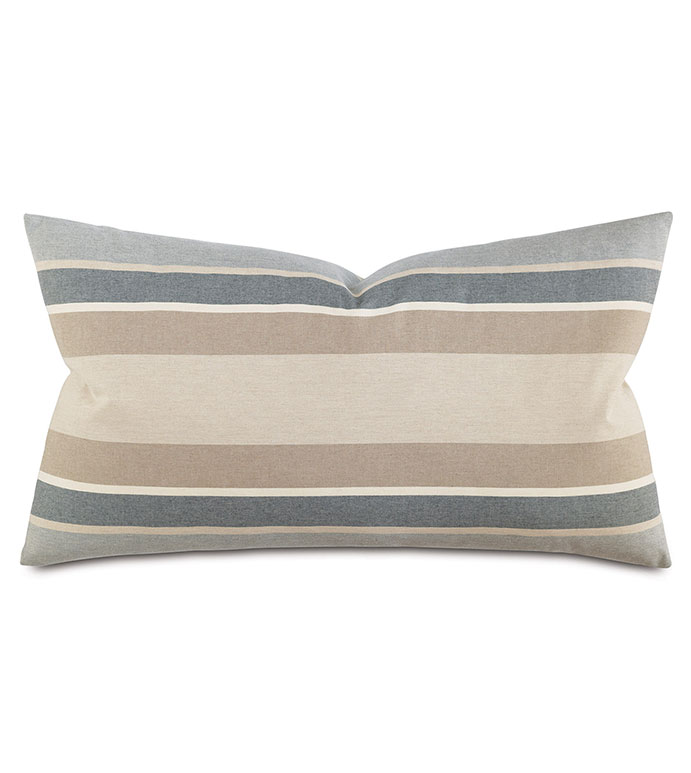 Bertrand Buff King Sham - PILLOW,THROW PILLOW,CONTEMPORARY PILLOW,STRIPED PILLOW,RECTANGLE PILLOW,DECORATIVE PILLOW,KING SHAM PILLOW,KING SHAM ACCENT PILLOW,FEATHER PILLOW,ZIPPER CLOSURE PILLOW,KING SHAM