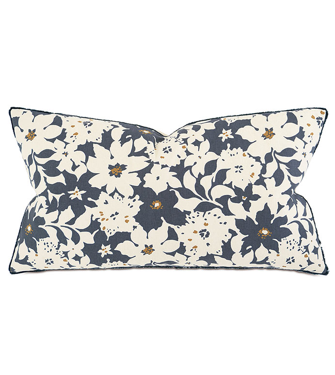 Henning Slate King Sham - pillow,throw pillow,floral pillow,rectangle pillow,decorative pillow,king sham pillow,king sham accent pillow,feather pillow,zipper closure pillow,floral print pillow cover