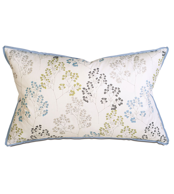 Pippa Sky King Sham - PILLOW,THROW PILLOW,PRINTED PILLOW,RECTANGLE PILLOW,DECORATIVE PILLOW,KING SHAM PILLOW, KING SHAM ACCENT PILLOW,FEATHER PILLOW,ZIPPER CLOSURE PILLOW,FLORAL PILLOW COVER,