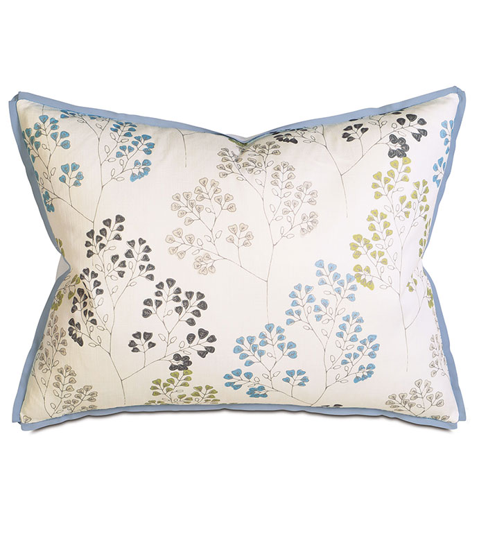 Pippa Sky Standard Sham - PILLOW,STANDARD SHAM,PRINTED PILLOW,RECTANGLE PILLOW,THROW PILLOW,ACCENT PILLOW,DEORATIVE PILLOW,FEATHER PILLOW,BOTANICAL PILLOW,FEATHER PILLOW,ZIPPER CLOSURE PILLOW, ZIP PILLOW